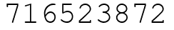 Число 716523872.