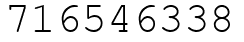 Число 716546338.