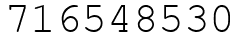 Число 716548530.