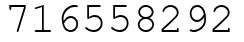 Число 716558292.
