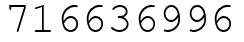 Число 716636996.
