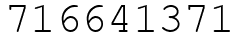Число 716641371.