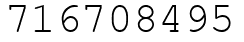 Число 716708495.
