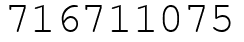 Число 716711075.