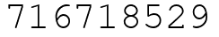 Число 716718529.