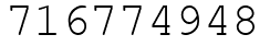 Число 716774948.