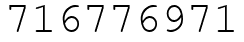 Число 716776971.