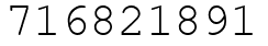 Число 716821891.