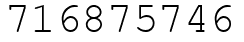 Число 716875746.
