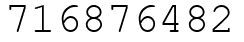 Число 716876482.