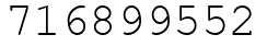 Число 716899552.