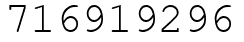 Число 716919296.