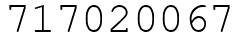 Число 717020067.