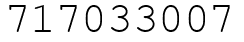 Число 717033007.