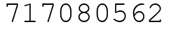 Число 717080562.