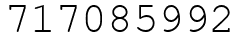 Число 717085992.