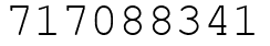 Число 717088341.