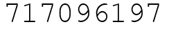 Число 717096197.