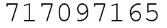 Число 717097165.