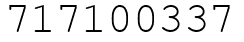 Число 717100337.