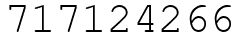 Число 717124266.