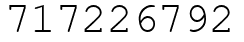 Число 717226792.