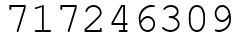 Число 717246309.