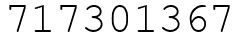 Число 717301367.