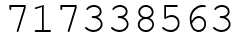 Число 717338563.