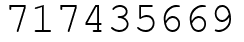 Число 717435669.