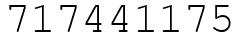 Число 717441175.