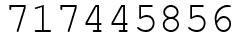Число 717445856.