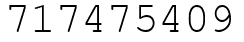 Число 717475409.