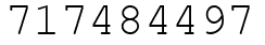 Число 717484497.