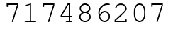 Число 717486207.