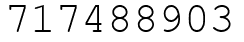 Число 717488903.