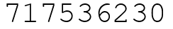 Число 717536230.
