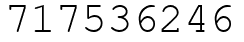Число 717536246.