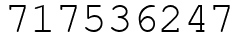 Число 717536247.