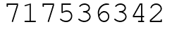 Число 717536342.