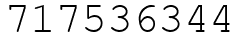 Число 717536344.