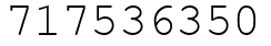 Число 717536350.