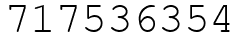 Число 717536354.