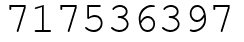 Число 717536397.