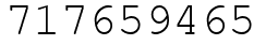 Число 717659465.