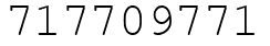 Число 717709771.