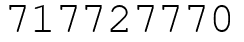 Число 717727770.
