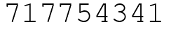 Число 717754341.