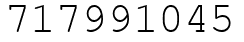 Число 717991045.