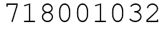 Число 718001032.